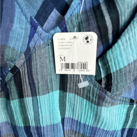 NWT Free People plaid tank M - Picture 3 of 4